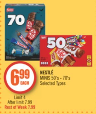Shoppers Drug Mart Nestlé minis offer