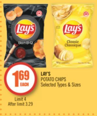Shoppers Drug Mart Lay's potato chips offer