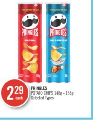 Shoppers Drug Mart Pringles potato chips offer
