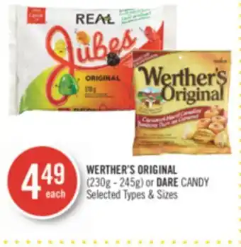Shoppers Drug Mart Werther's original (230g - 245g) or dare candy offer