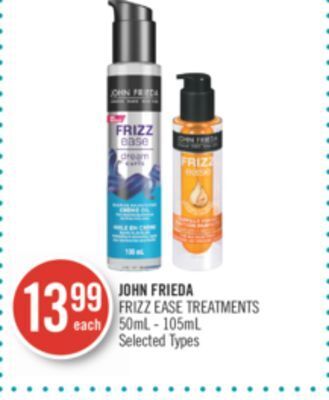 Shoppers Drug Mart John frieda frizz ease treatments offer