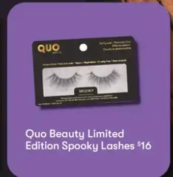 Shoppers Drug Mart Quo beauty limited edition spooky lashes offer