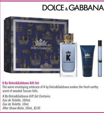 Shoppers Drug Mart K by dolce&gabbana gift set offer