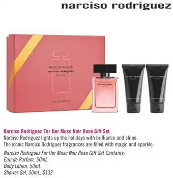 Shoppers Drug Mart Narciso rodriguez for her musc noir rose gift set offer