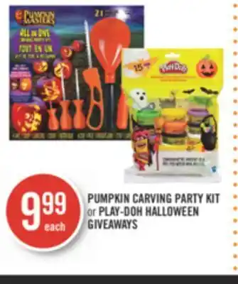 Shoppers Drug Mart Pumpkin carving party kit or play-doh halloween giveaways offer