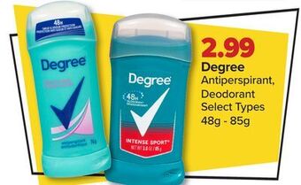 PharmaChoice Degree antiperspirant, deodorant offer
