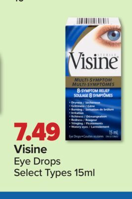 PharmaChoice Visine eye drops offer