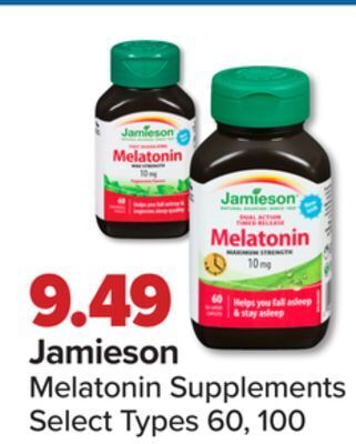 PharmaChoice Jamieson melatonin supplements offer