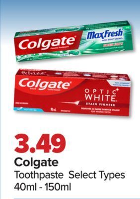 PharmaChoice Colgate toothpaste offer