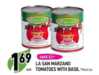Coppa's Fresh Market 11
116969
each
save $130
la san marzano
tomatoes with basil 796ml tin offer