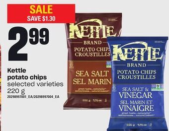 Independent City Market Kettle potato chips, 220 g offer