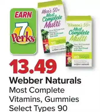PharmaChoice Webber naturals most caplets vitamins, gummies offer