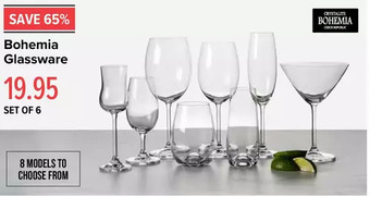 Sets of 6 glasses by crystalite bohemia