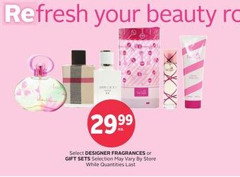 Rexall Select designer fragrances or gift sets offer