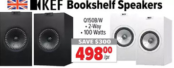 2001 Audio Video Kef bookshelf speakers offer