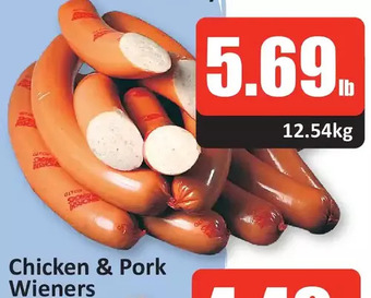 Starsky Chicken & pork wieners offer