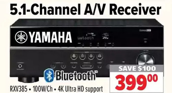 2001 Audio Video Yamaha 5.1-channel a/v receiver offer
