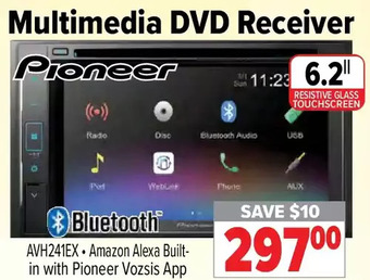 2001 Audio Video Pioneer multimedia dvd receiver 6.2" offer