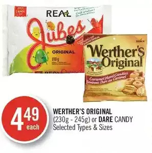 Shoppers Drug Mart Werther's original or dare candy offer