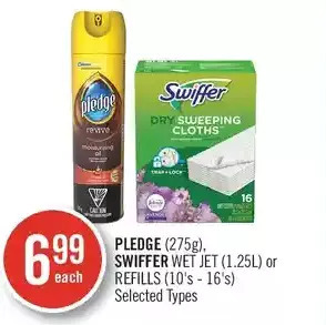 Shoppers Drug Mart Pledge, swiffer wet jet or refills offer