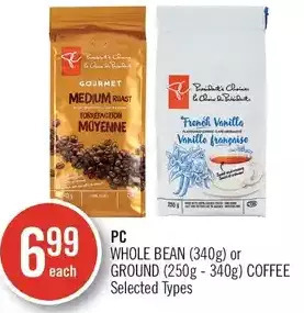 Shoppers Drug Mart Pc whole bean or ground coffee offer