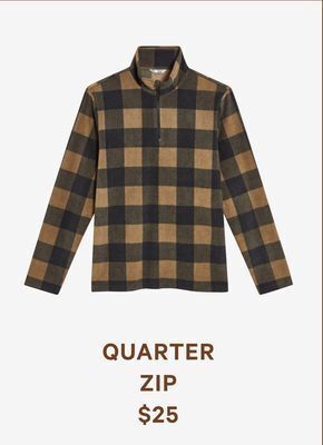 Joe Fresh Quarter zip offer