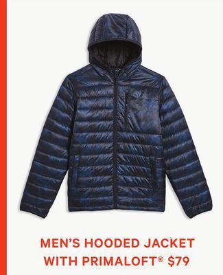 Joe Fresh Men's hooded jacket with primaloft® offer