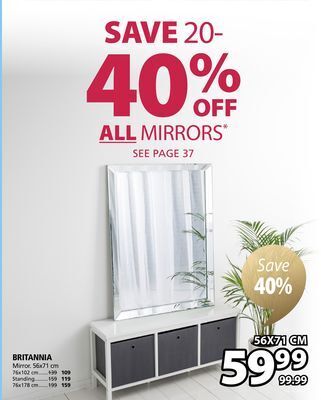JYSK Britannia mirror offer