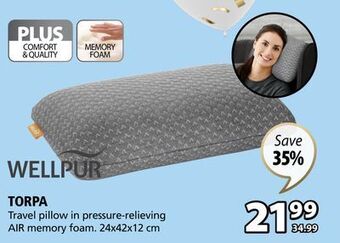 JYSK Torpa travel pillow offer