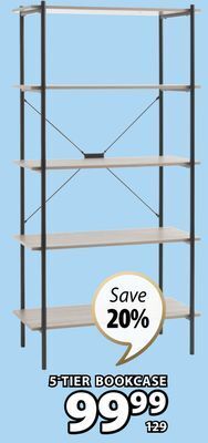 JYSK Vandborg 5-tier bookcase offer