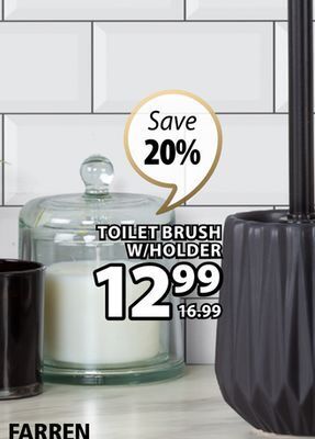 JYSK Farren toilet brush w/holder offer