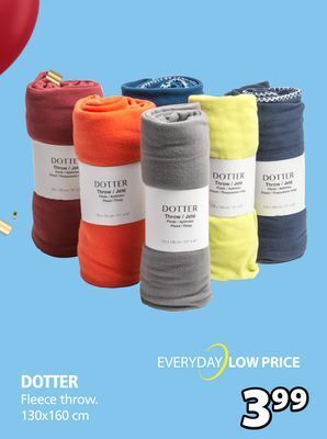 JYSK Dotter fleece throw offer