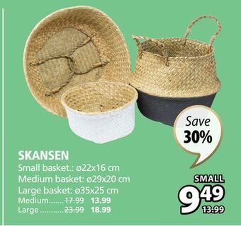 JYSK Skansen small basket offer