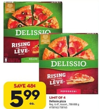 Giant Tiger Delissio Pizza offer