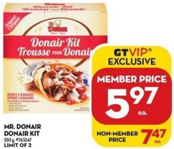 Giant Tiger Mr. Donair Donair Kit offer