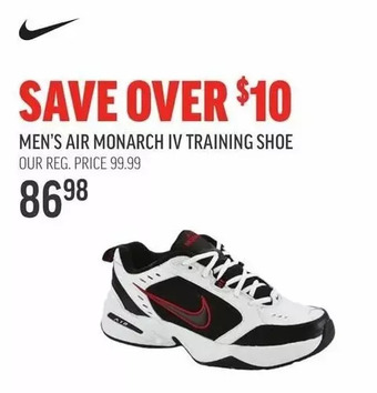 Sport Chek Men's air monarch iv training shoe offer