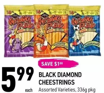 Coppa's Fresh Market Black diamond cheestrings offer