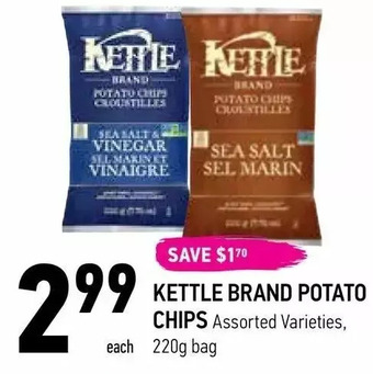 Coppa's Fresh Market Kettle brand potato chips offer