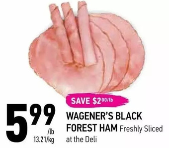 Coppa's Fresh Market Wagener's black forest ham offer