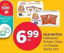 Rexall Old Dutch Halloween Potato Chips Or Cheese Sticks 24's offer