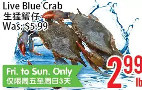 Bestco Food Mart Live blue crab offer