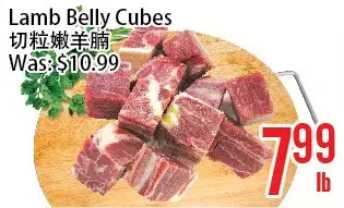 Bestco Food Mart Lamb belly cubes offer