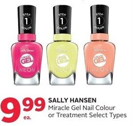 Rexall Sally Hansen Miracle Gel Nail Colour Or Treatment offer