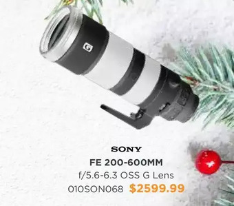 Henry's Sony fe 200-600mm f/5.6-6.3 oss g lens offer