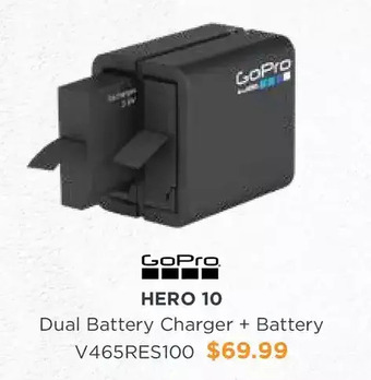 Henry's Gopro hero 10 dual battery charger + battery offer