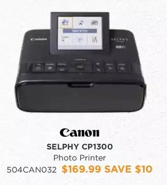 Henry's Canon selphy cp1300 photo printer offer