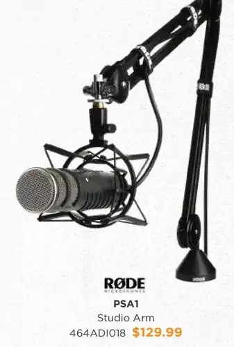 Henry's Rode psa1 studio arm offer