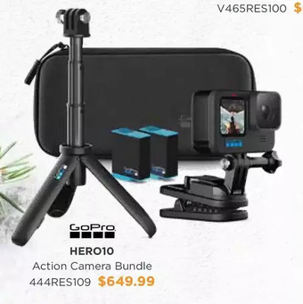 Henry's Gopro hero 10 action camera bundle offer