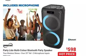 Visions Electronics Soundbar party lido multi-colour bluetooth party speaker offer