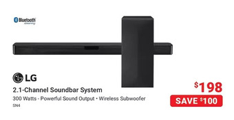 Visions Electronics Lg 2.1-channel soundbar system offer